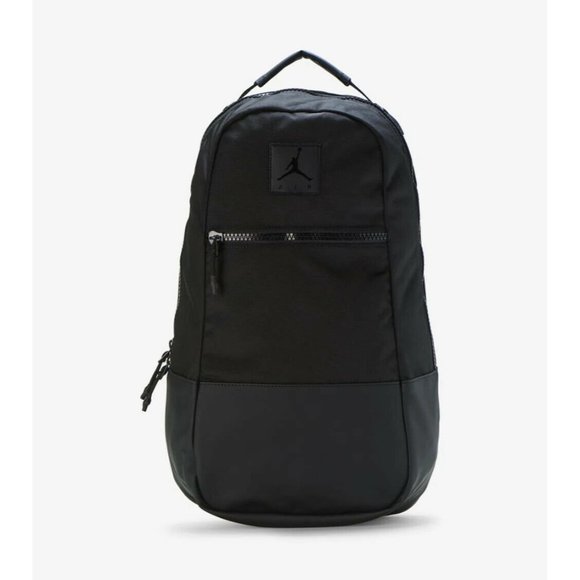 Nike Bags New Nwt Jordan Air Collaborator Backpack In Black Nike 9a92023 Logo Poshmark